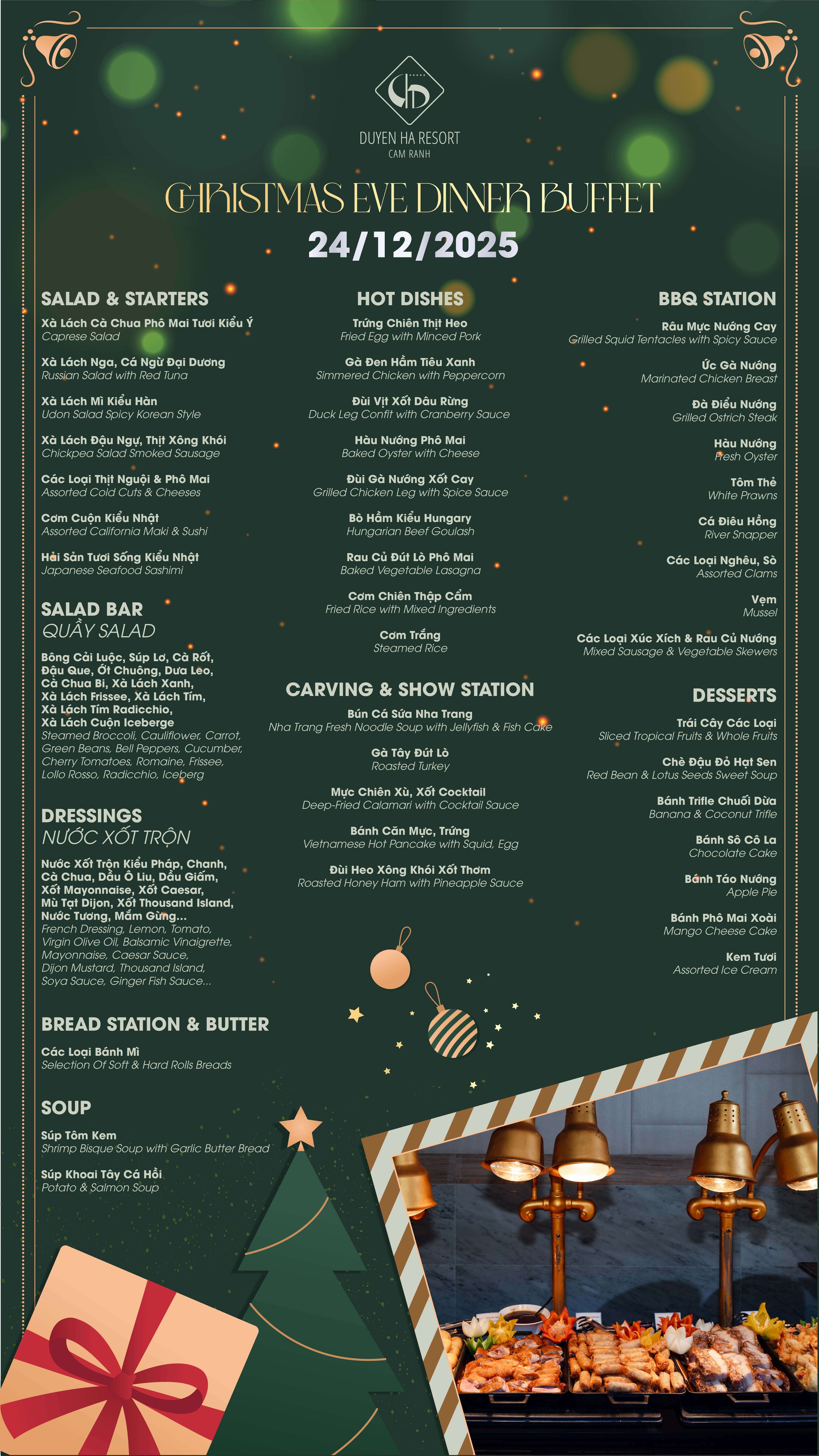 Christmas Eve Buffet Menu