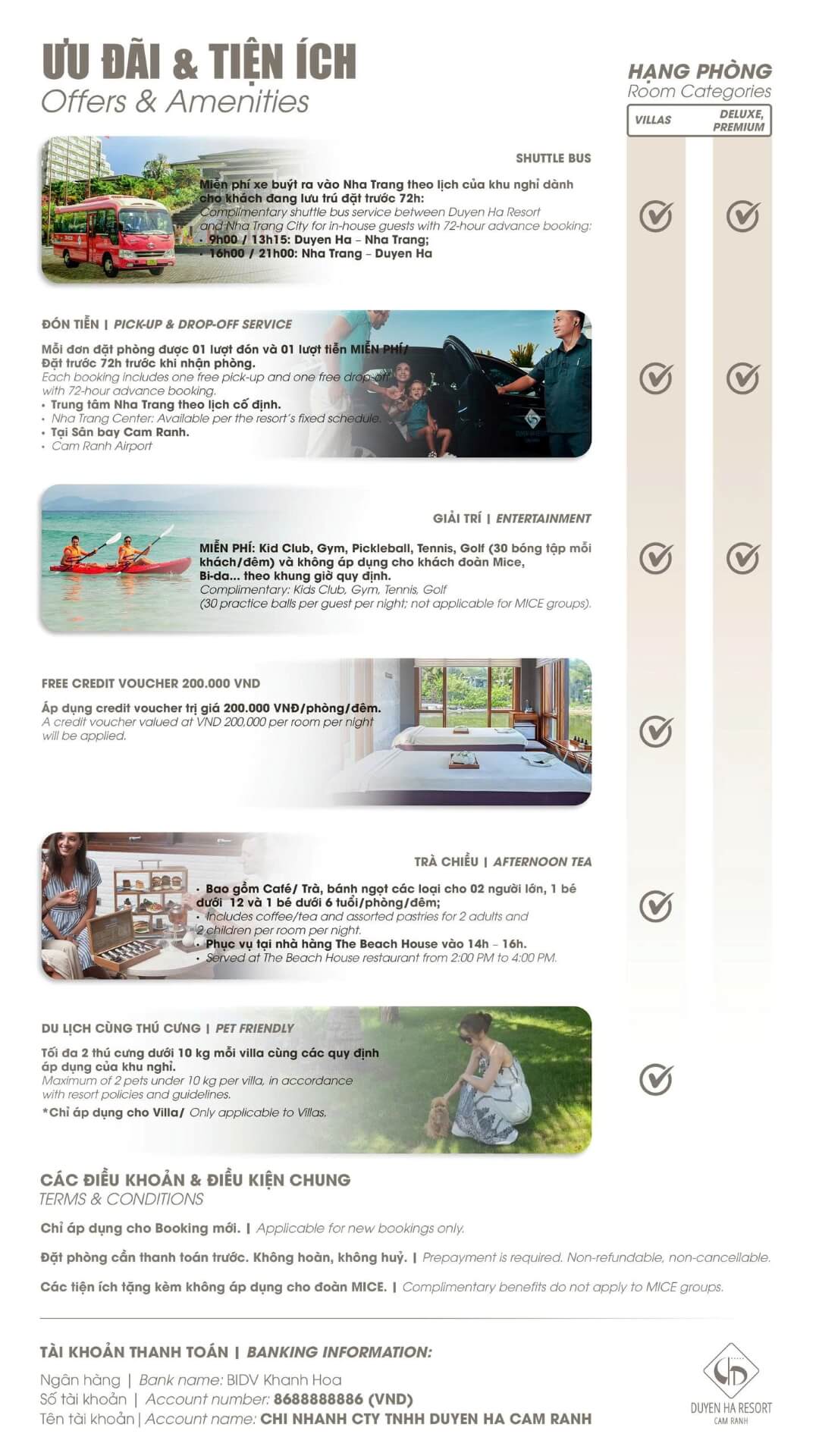 The Serene Season 2026 Amenities